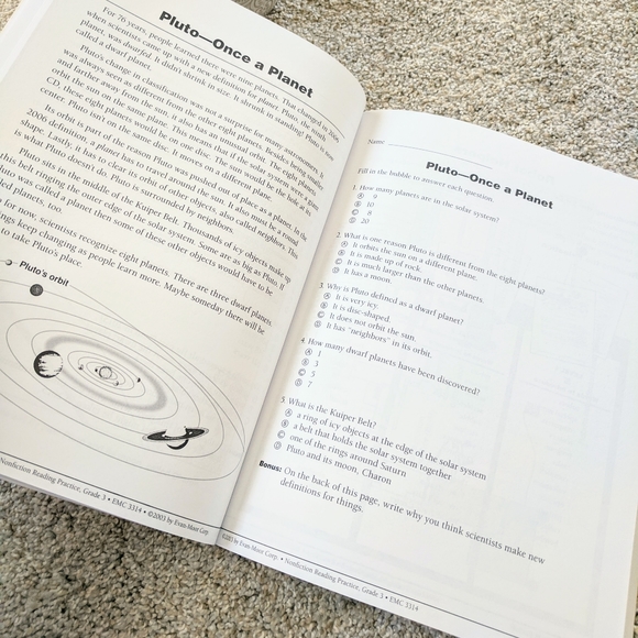 Grade 3 Nonfiction Reading Practice Never used - Picture 6 of 7